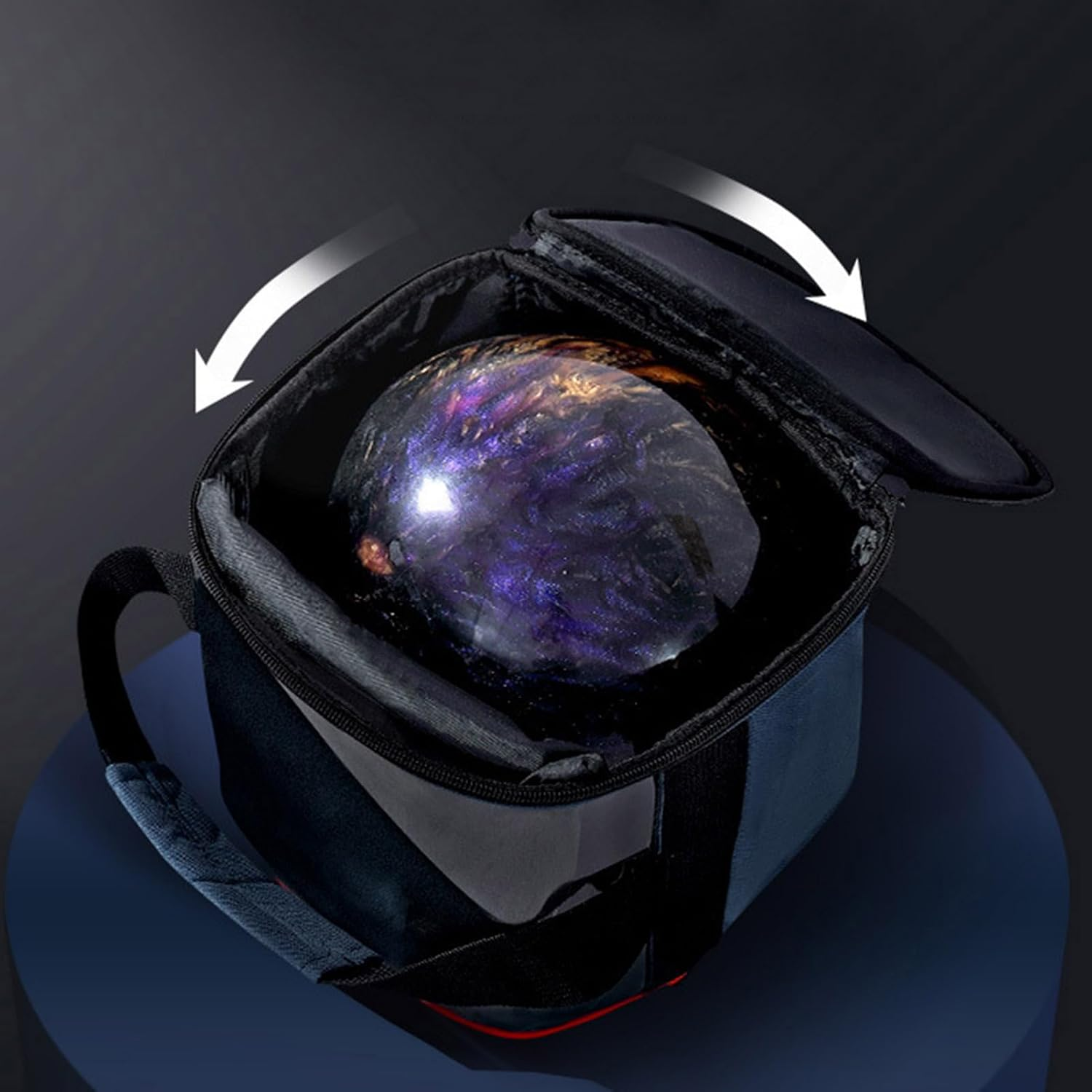 Bowling Tote Bag - 20 X 23 X 22 Cm, Portable Tote Bag, 1680 Fabric Holder, Sturdy Bag with Padded Handle, Secure Base | Lightweight Storage for Players and Athletes on Travel image number 4