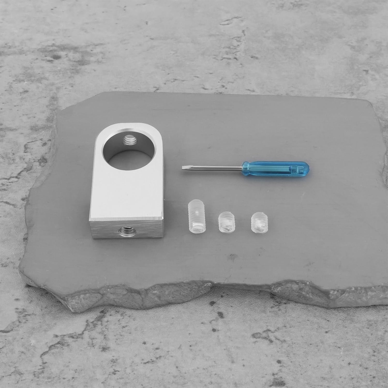 SING F LTD 2Pcs Aluminum Alloy Pipe Holder Clamp Distance 13Mm Aperture 18.5Mm for Aquarium Inlet and Outlet Pipes, M image number 3