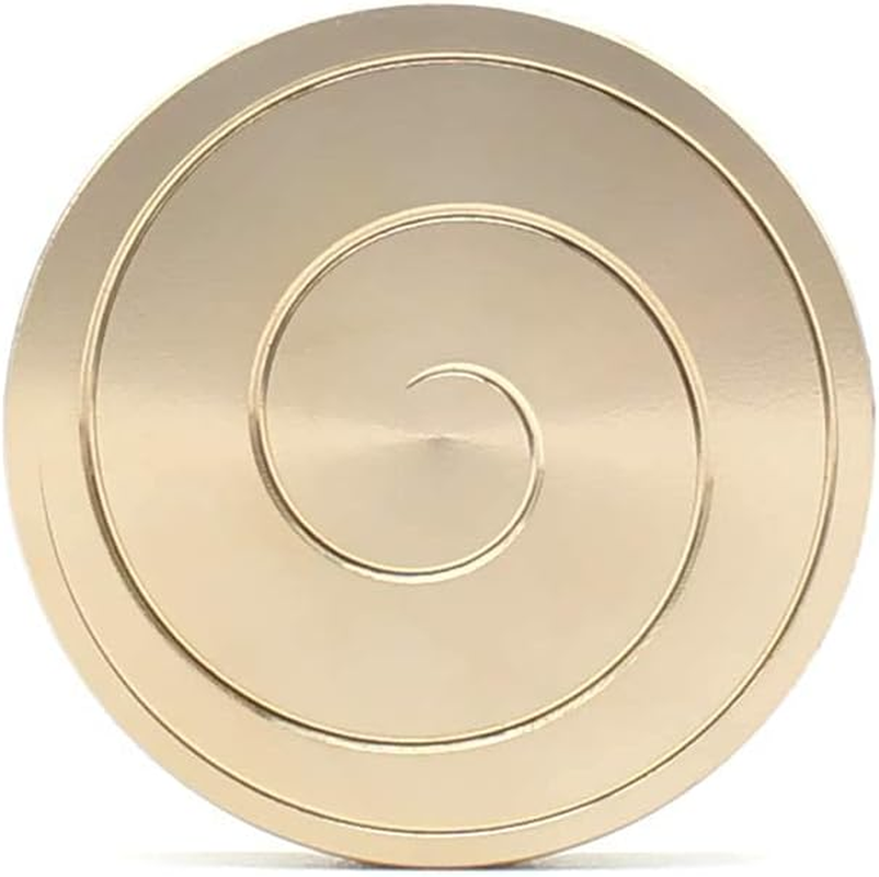 JZENT Kinetic Desk Toy Brass Spinning Top Visual Illusion Office Decompression Adult Anxiety Relief Fidget Toy JT-07 image number 4