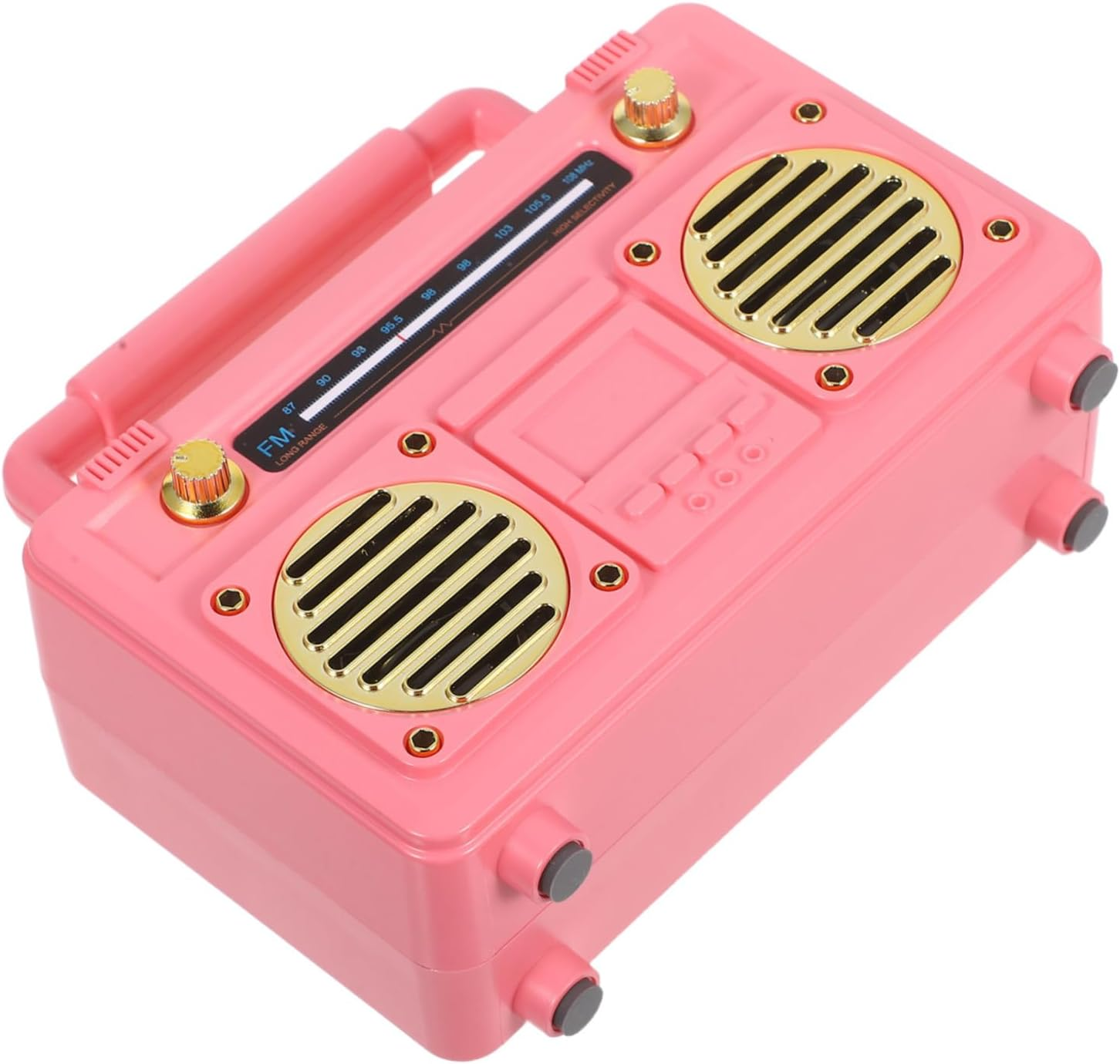 BRIGHTFUFU Vintage Mini Wireless Speaker Retro Design Portable Radio with Long Battery Life for Kitchen Desk Bedroom Office Party Outdoor Use image number 2