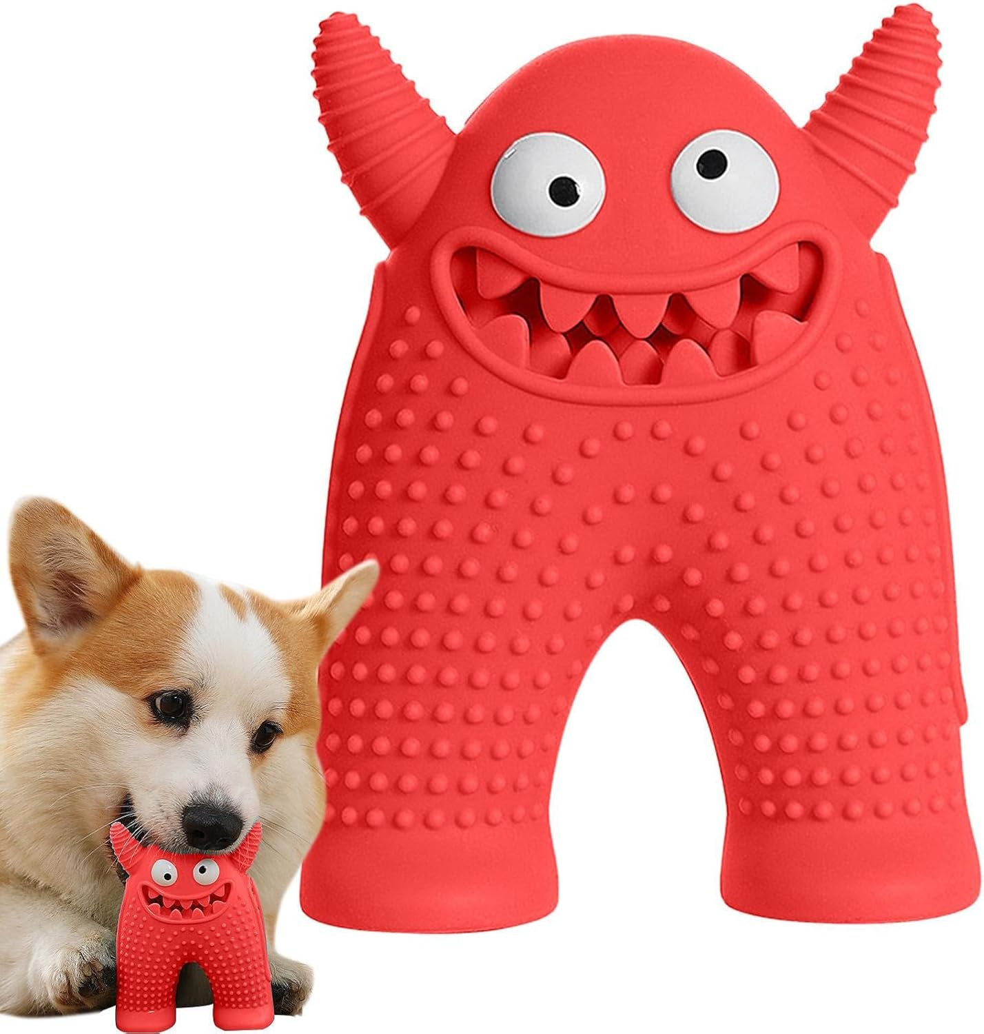 Dog Squeaky Toys | Funny Dog Chew Toys for Aggressive Chewers - Dog Teething Toys for Boredom Relief, Small Medium Large Dogs Interactive Chew Toys image number 5