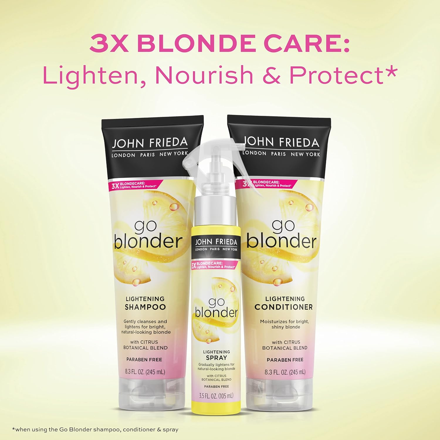 John Frieda Sheer Blonde Go Blonder Shampoo 245Ml image number 3