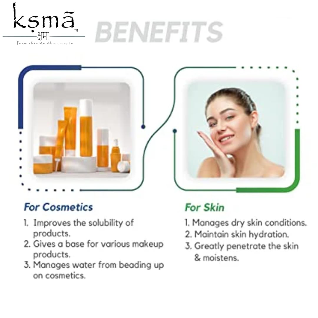 Ksma Propylene Glycol (PG) Refined Water Soluble Moisturizer & Skin Cleanser - Used for Soap Making,Shampoo Making,Diy Cosmetic Making, Personal Care (400 G)