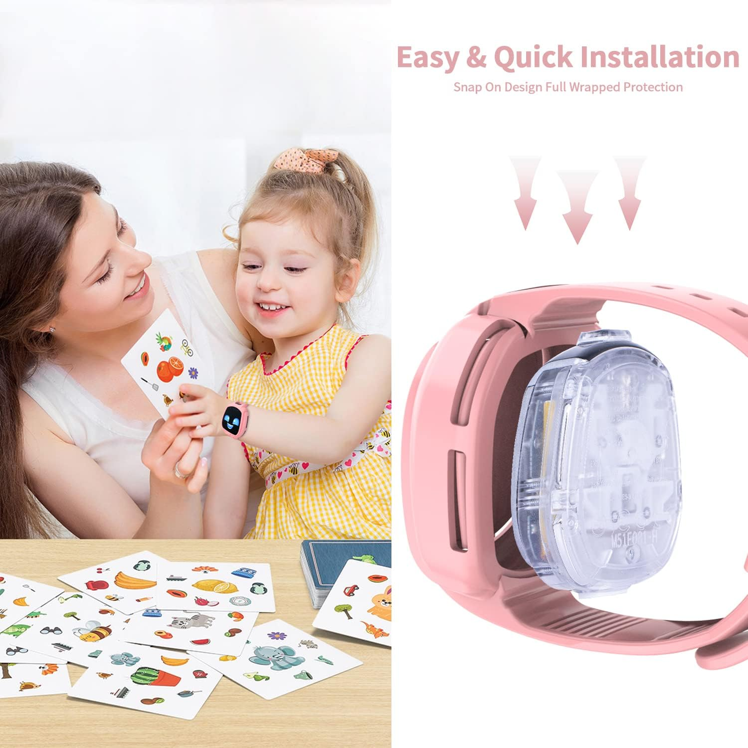 Sports Armband Compatible with Little Tikes Tobi 1 2 Robot Smartwatch, Replacement Soft Silicone Sports Strap with Case Protective Case Shockproof Children'S Protective Case - Green image number 3