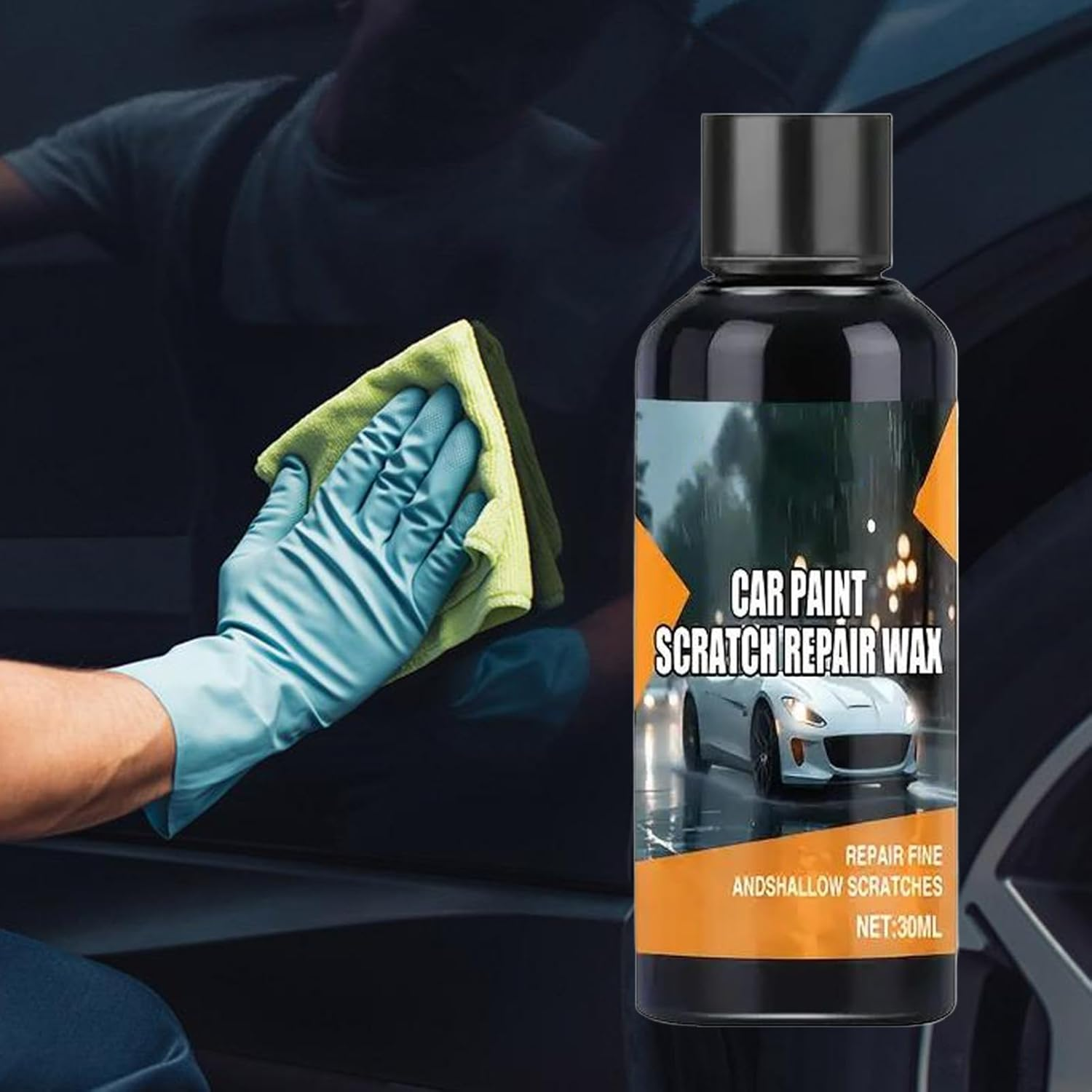 Car Scratch Remover, Scratch Repair and Swirl Remover with Sponge, 30Ml Polishing Compound Restorer Automotive Detailing Supplies for SUV RV Truck Sedan Boat Auto image number 2