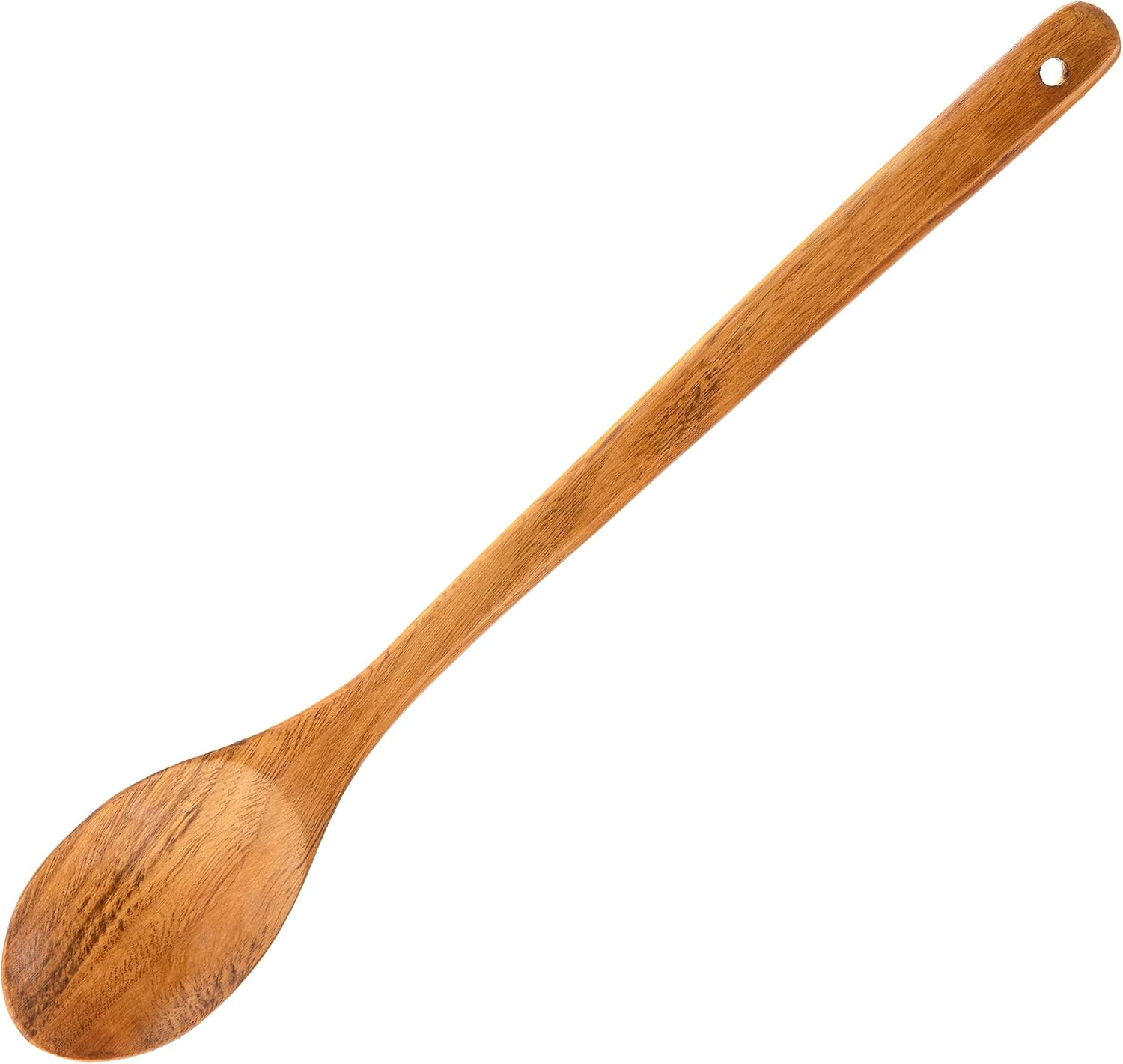 Wooden Mixing Spoon, 16.5 Inch Long Handled Wooden Spoons for Cooking and Stirring image number 2