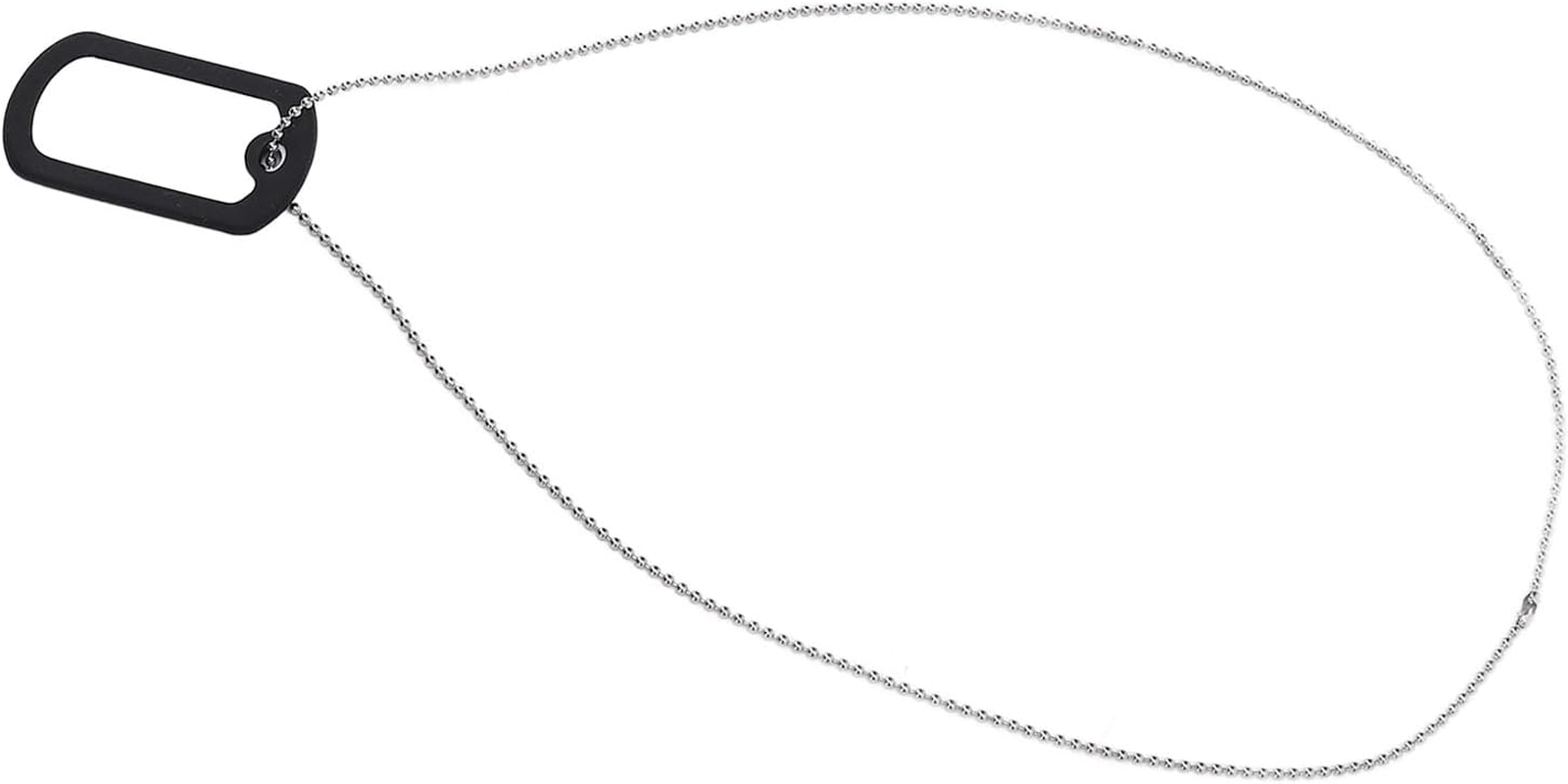 OKJHFD 12 Set Sublimation Blank Dog Tag Double Sided Blank Metal Tags Chain Aluminum White Stamping Pendants Necklace