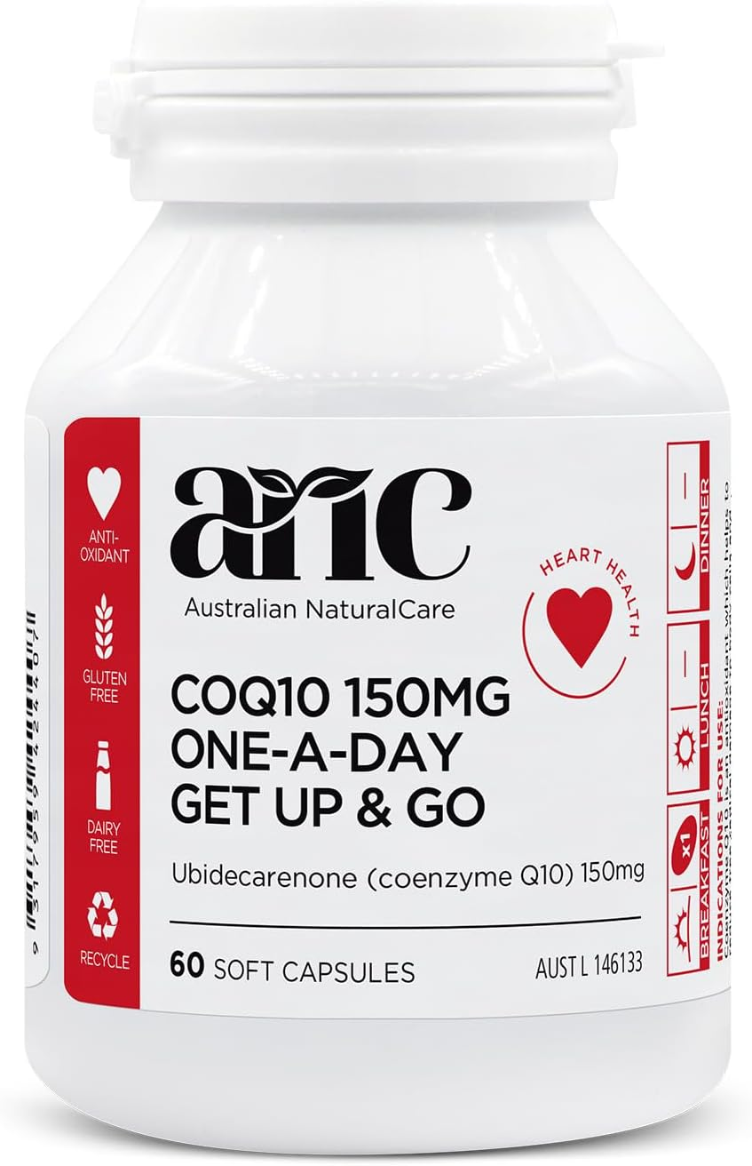 Australian Naturalcare - Coq10 150Mg One-A-Day Get up & Go 30 Capsules image number 3