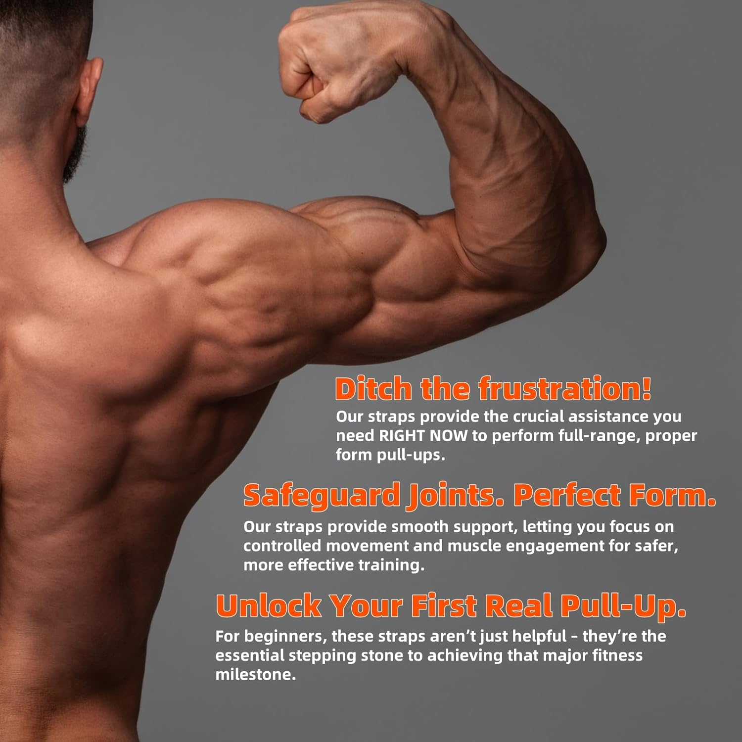 Pull up Resistance Bands, Heavy Duty Assistance Band for Pull up Bar, Adjustable Weight/Size with Fabric Feet/Knee Rest, Bands for Pull up Assist for Strength Training, Pull up Assist Band image number 6