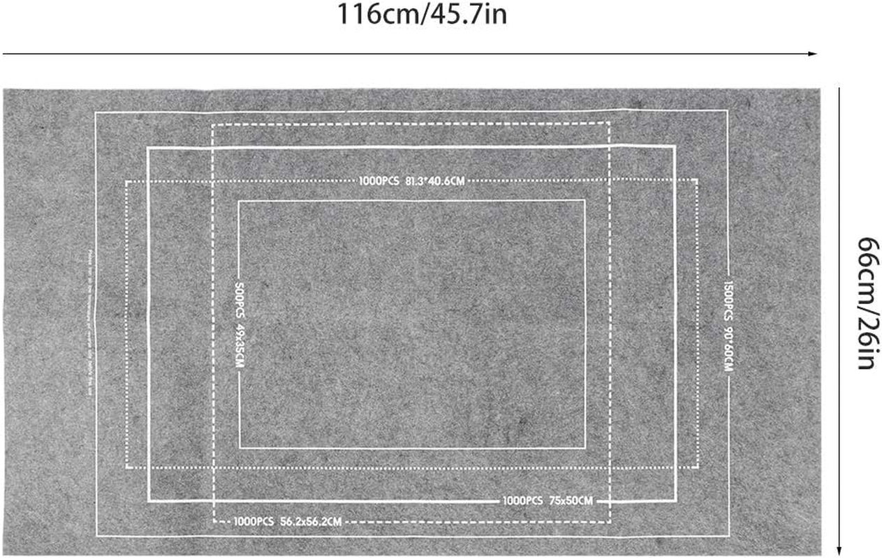 Jigsaw Puzzles Mat Playmat Roll up Jigsaw Storage Felt Mat Puzzles Blanket Gray Playmat Foam Play Tiles Interlocking Play Mat Floor Mats 116*66Cm image number 2