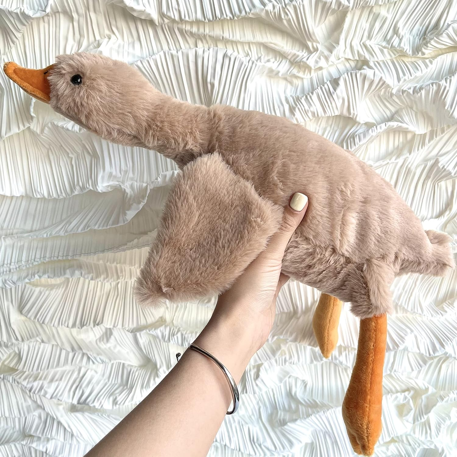 Small Goose Stuffed Animal, 3 Pack 20 Inch Tanha Plush Pillow Toy, Cute Duck Plush Pillow