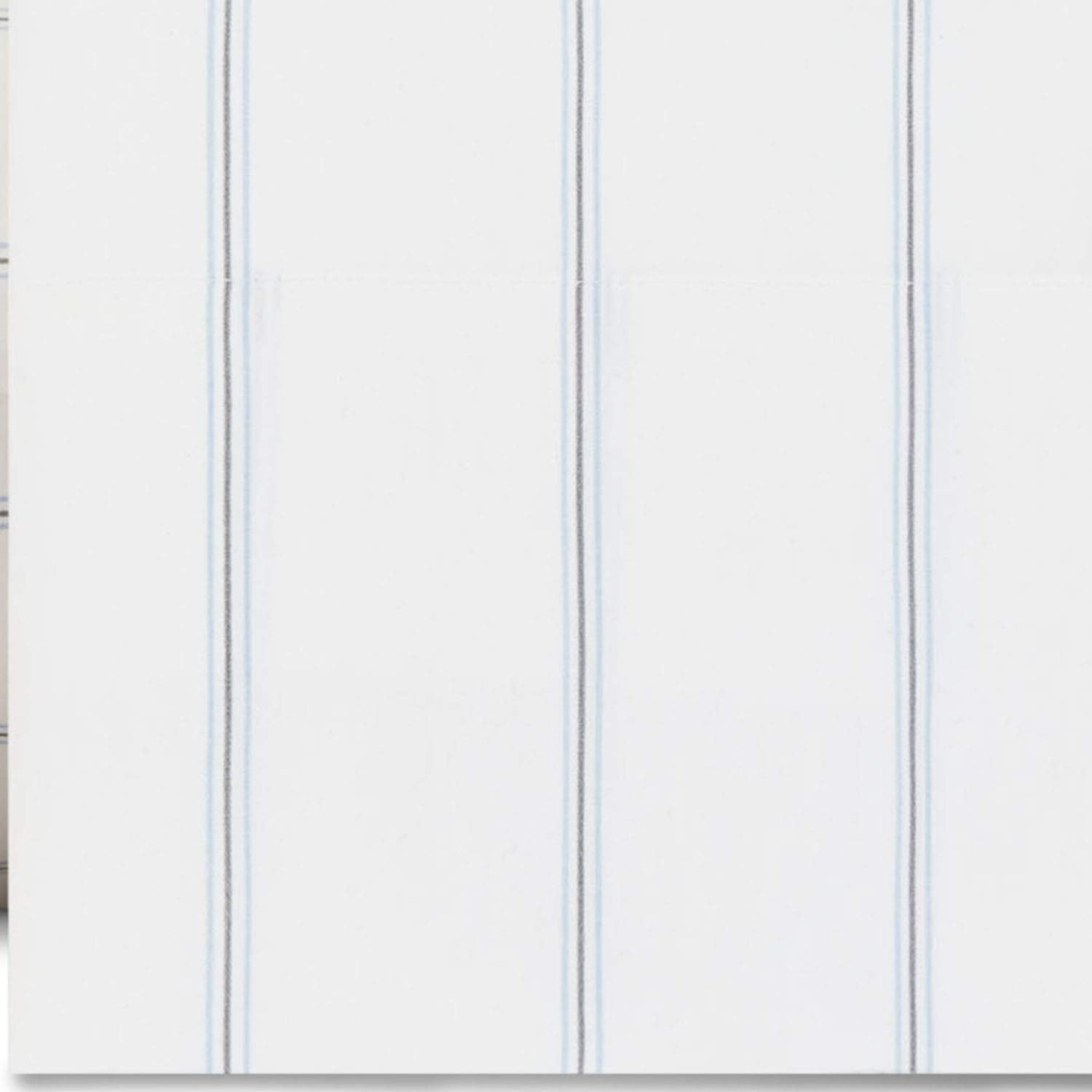 Nautica - Twin Bed Sheets, Cotton Percale Bedding Set with Matching Pillowcase, Crisp & Cool, Fully Elasticized, Dorm Essentials (Skippers Island Light Blue) image number 5