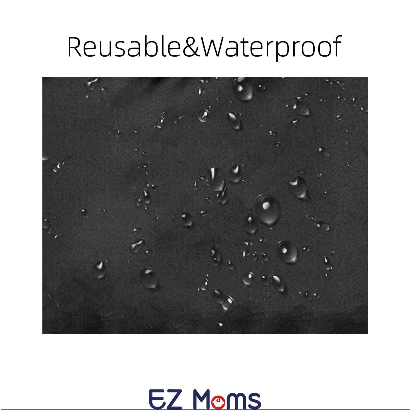 EZ Moms 6 Pcs Wet Bag Small Zipper Bags for Organizing 5.5''X6.1'' Wet Bags for Baby Reusable Waterproof Zipper Pouch Multipurpose Small Bag for Travel, Cosmetic, Beach, Swim, Gym, Pool, Make Up image number 1