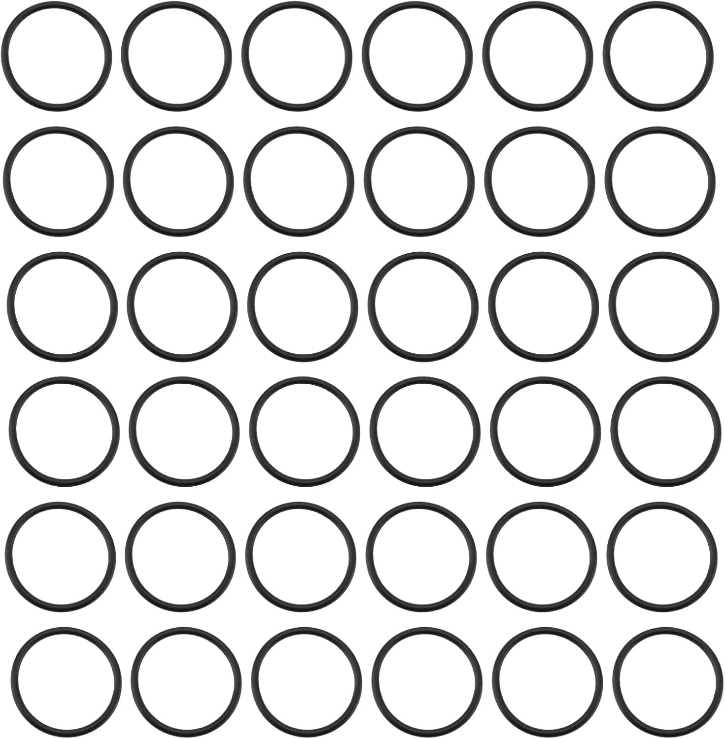Create Idea 100PCS Nitrile Rubber O-Rings 21X18X1.5Mm Sealing Ring Suitable for Filters Water Pipes and Pumps image number 2