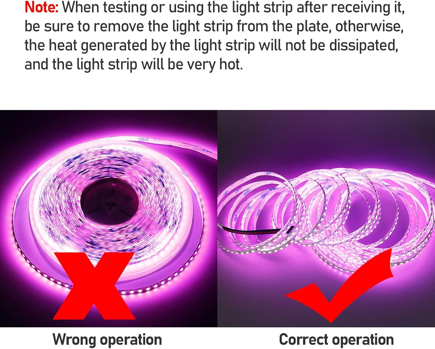 GOMING 24V 10M RGB LED Strip 120W High Density 1200LED 3535SMD High Brightness IP20 Not Waterproof Flexible Cuttable LED Strip for Home Decoration (Power Supply and RGB Controller Not Included) image number 2