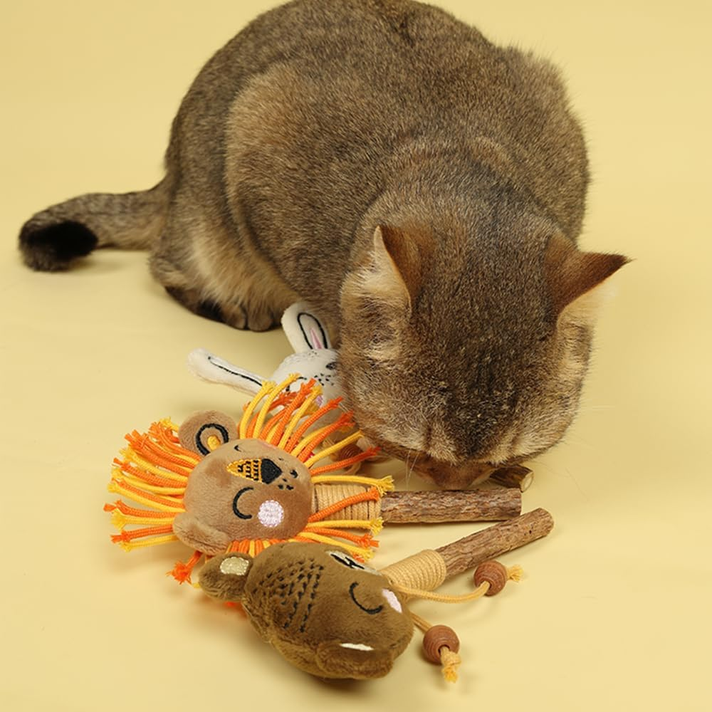 Gigwi Cat Toy Catatabi Toy Charm Stick Lion