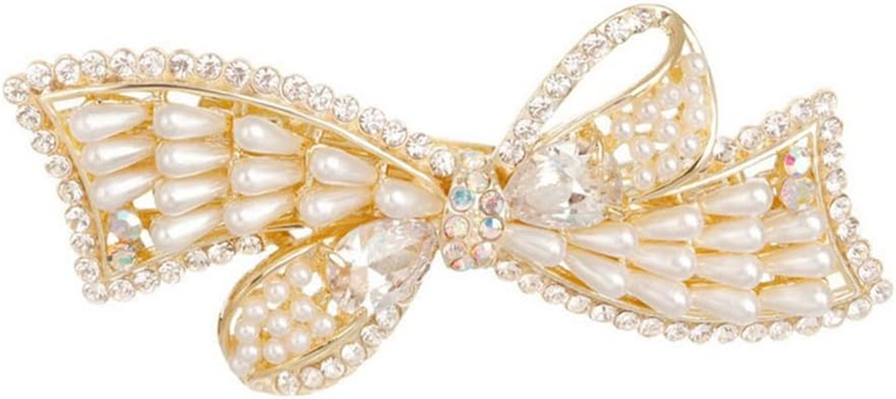 Crystal Hair Accessories,Clips Hairpins,Clip Plate,Hairpin Hair Accessories Head Trim Clip Spring Clip Handmade Non-Slip Orange Town Girl (Color : A, Size : 6.6 * 3.4Cm) image number 6