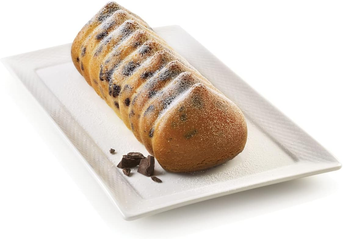 Silikomart Silicone Mold Batticuore Flexible Heart-Shaped Cake Pan with 3D Technology, 50-3/4-Fluid Ounces, Gray image number 2