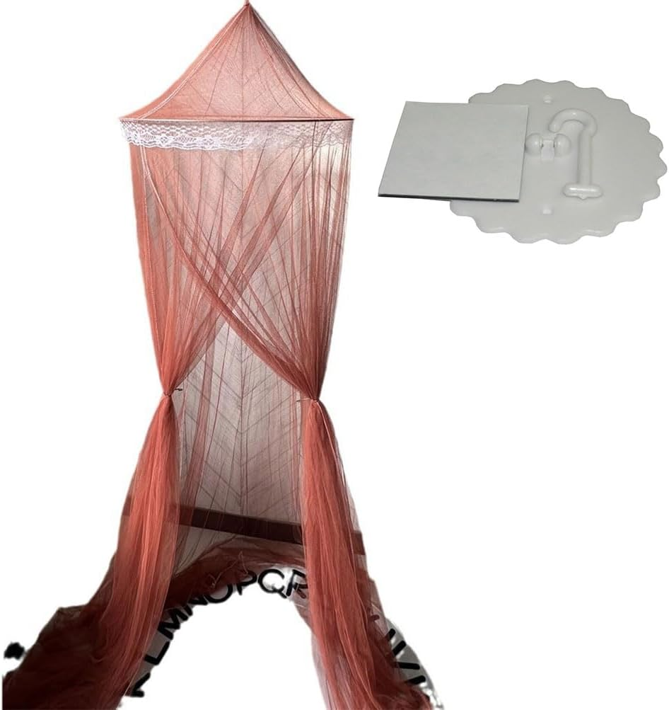 MTSDM Bed Canopy and Stick Hook, Mosquito Net for Bed Canopy, Four Corner Post Curtains Bed Canopy Elegant Mosquito Net Set, Screen Netting Canopy Curtains, Bedding Mosquito Net Canopy Bites Protect image number 4