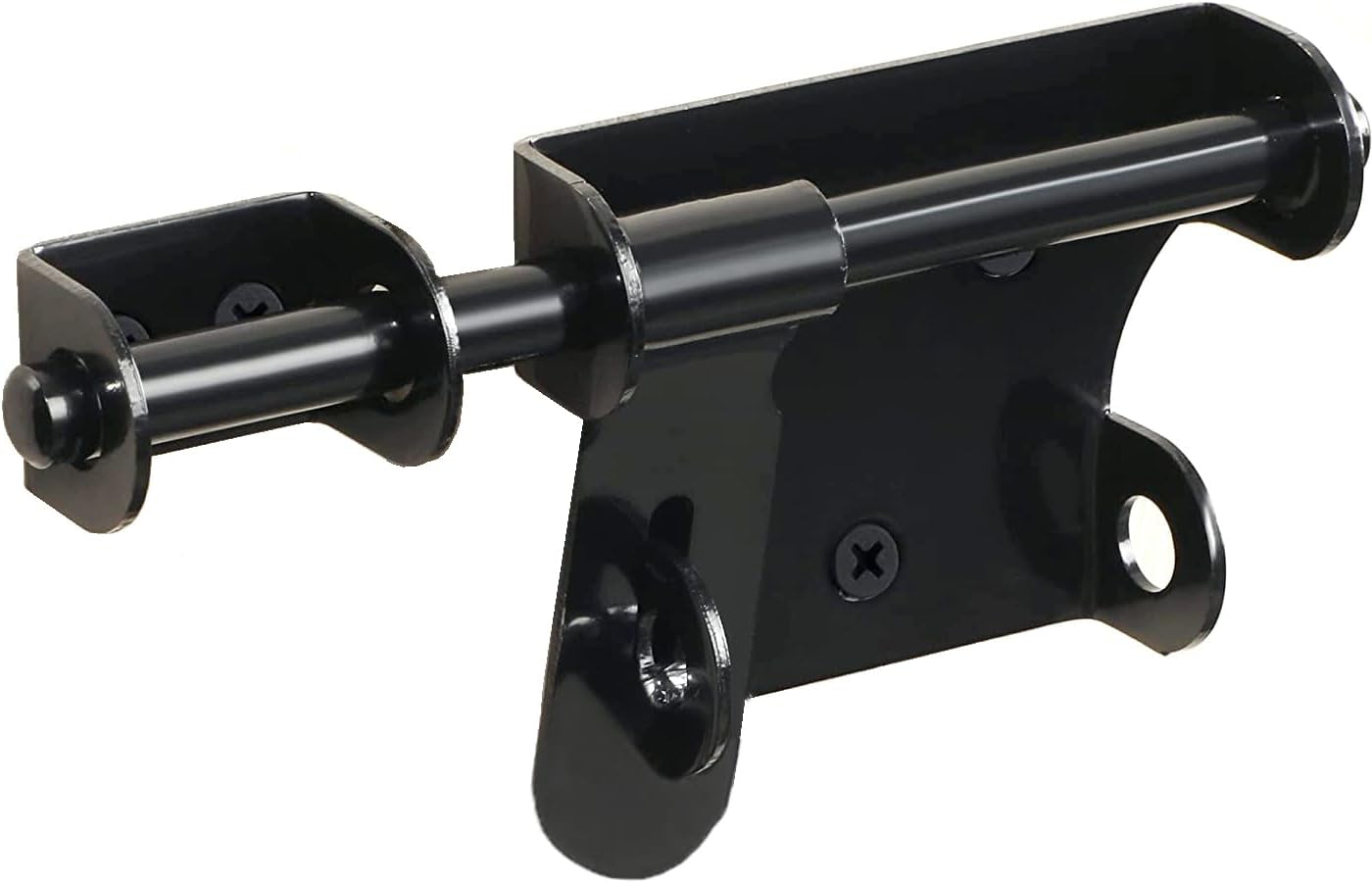 Ziyuya Gate Latch Bolt Lock Padlock Slide Gate Locks Barrel Bolts Door Lock Hardware for Shed Wooden Fences Barn Yard Doors Outdoor Latch 6 Inch (Black)