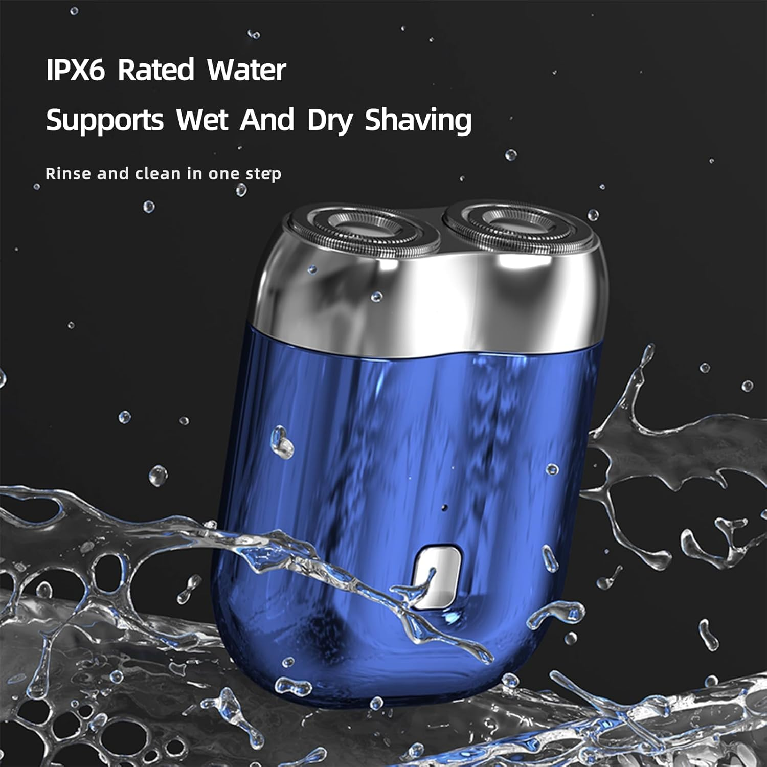 Mini Dual-Head Electric Shaver, New Model Upgraded Pocket Shaver USB Mini Shavers for Men, Rechargeable Waterproof Compact, Washable Double Head Razor image number 3