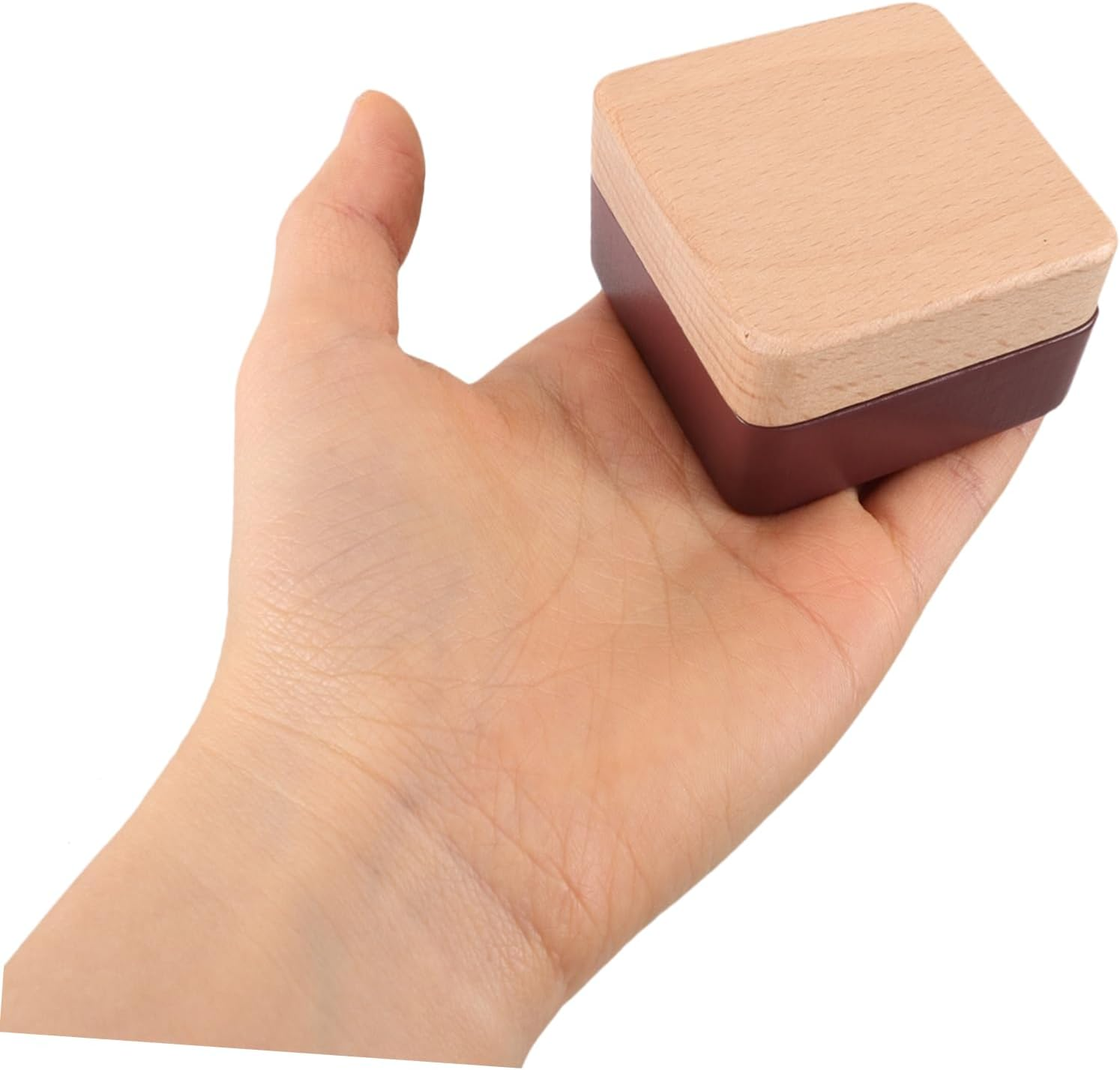 PACKOVE Boys and Girls Tooth Storage Box Vintage Wooden Denture Holder for First Tooth Hair Keepsake Portable Fairy Container Home School Organizer