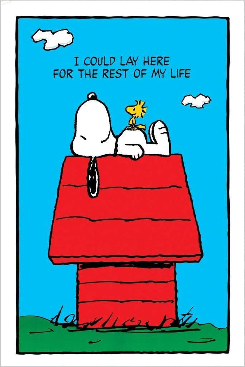 Buyartforless Peanuts Snoopy-I Could Just Lie Here 36X24 Poster, Print, Decorative Accent, Wall Art, Multi-Color (POST PNUTS) image number 2