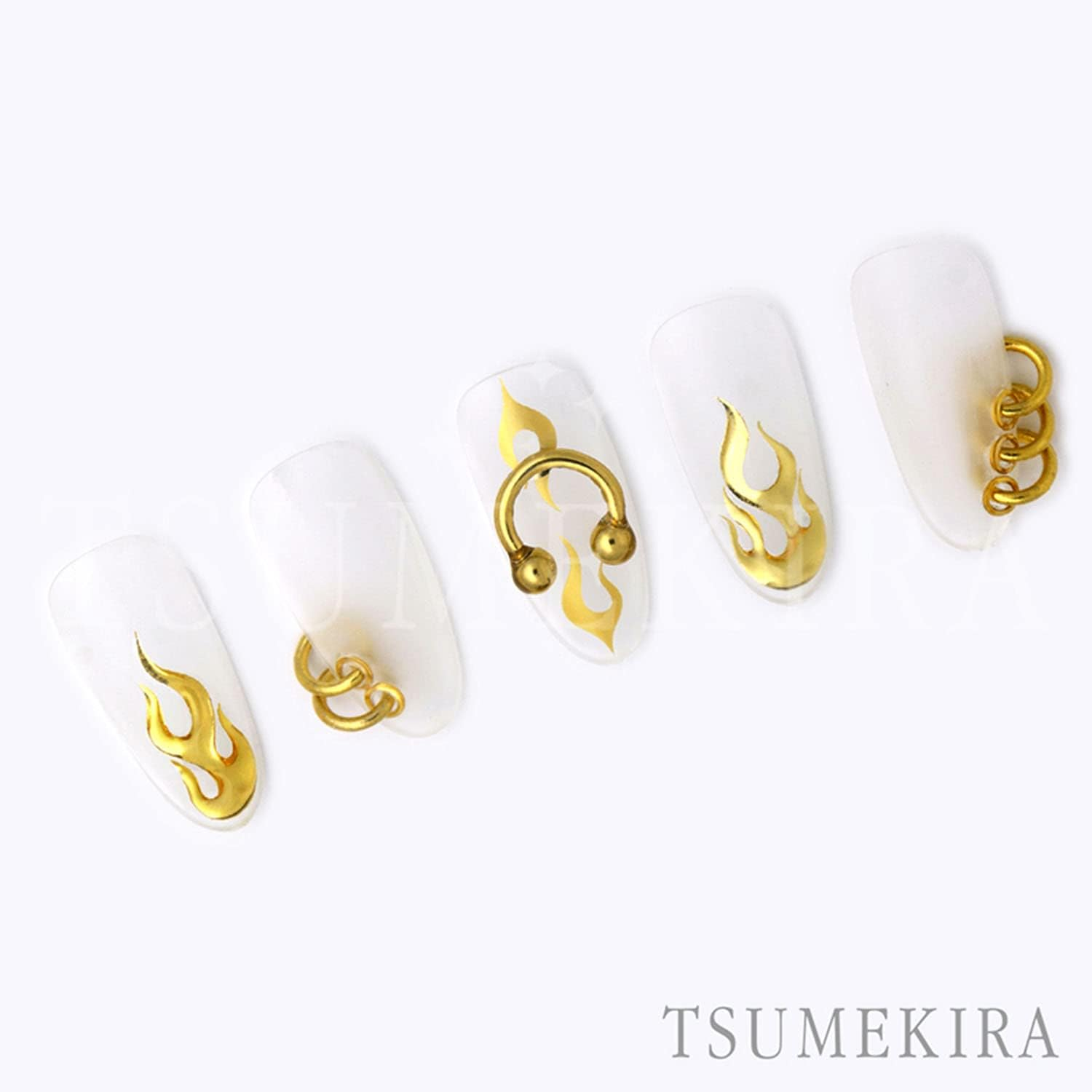 TSUMEKIRA SG-NAK-102 Nail Seal Nakano-Kun Produce 1 Metallic Flame Gold (For Gel Only)