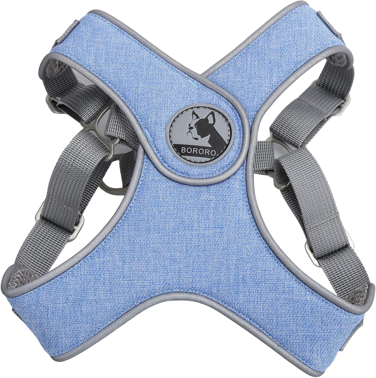 Dog Harness, Escape Proof Reflective Cat Walking Harness, Adjustable Soft Breathable Mesh Dog Vest Pet Chest Strap for Dogs Cats Outdoor Walking, Running,Training (Pink)