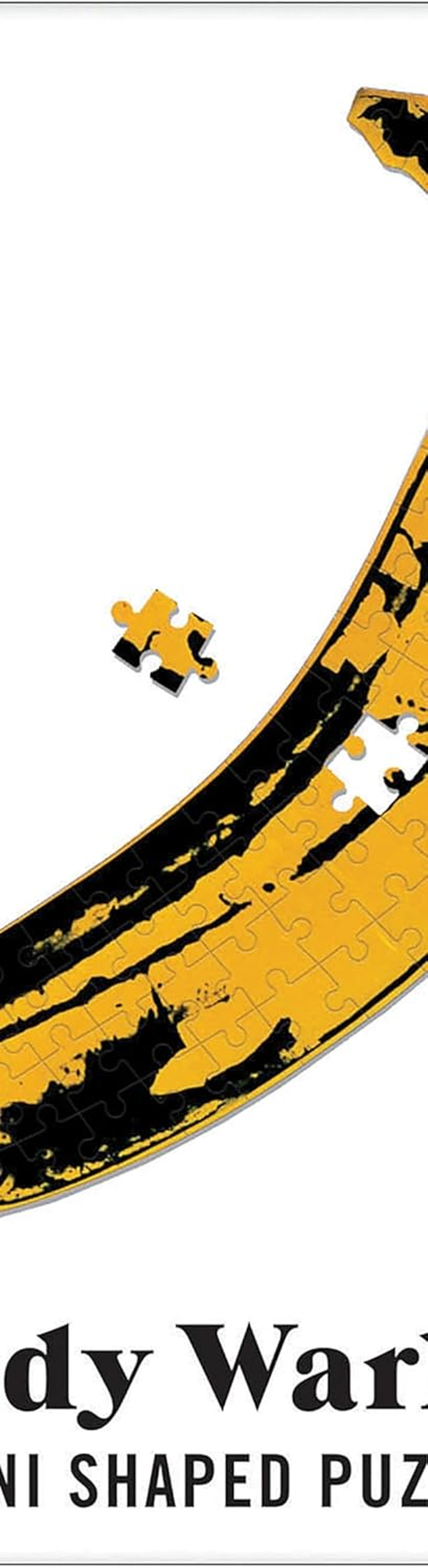 Galison Andy Warhol Banana Shaped 75-Pieces Mini Puzzle image number 1
