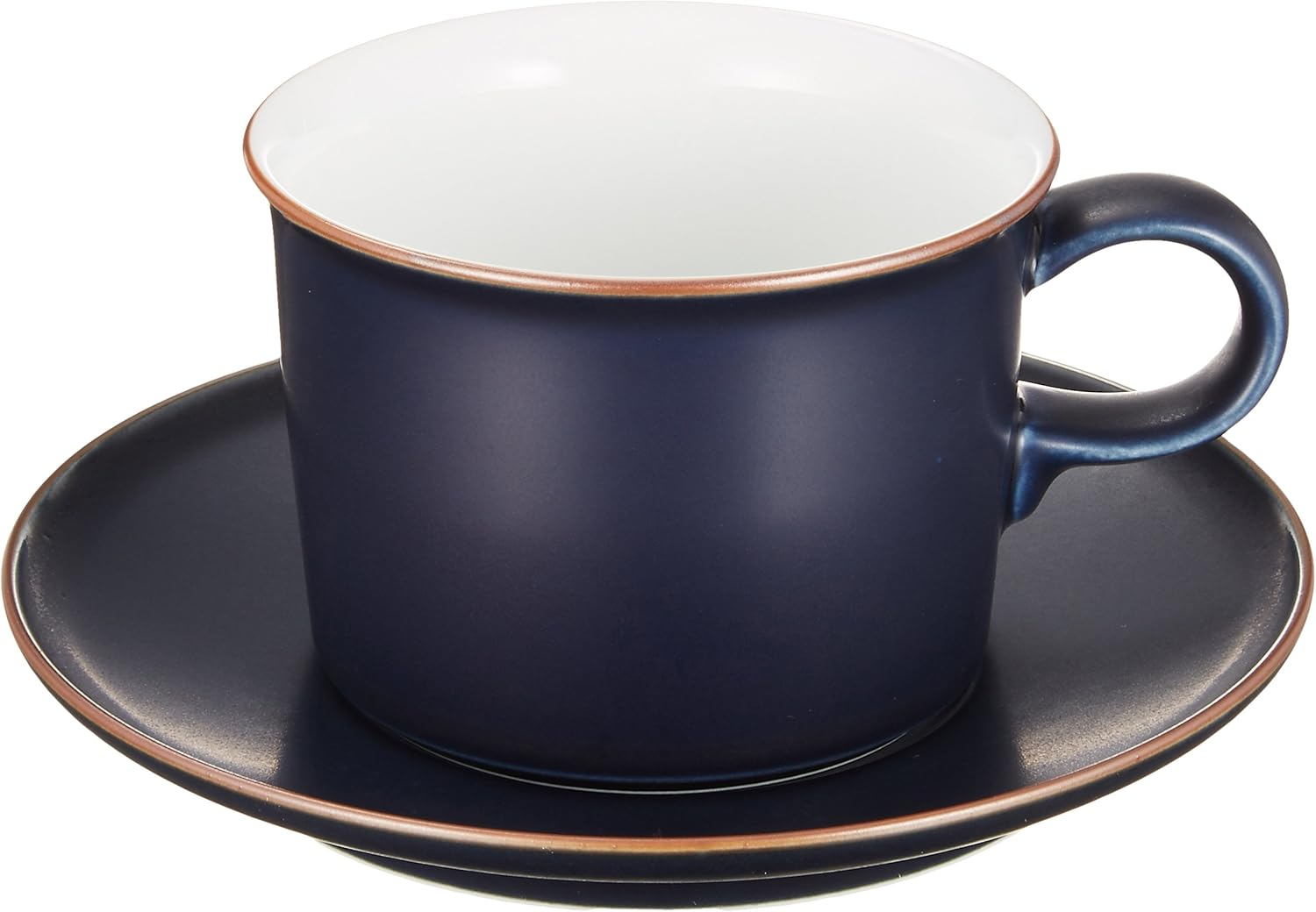 Hakusan Toki ONEST Coffee Cup & Saucer, Navy Blue, 6.8 Fl Oz (200 Ml)