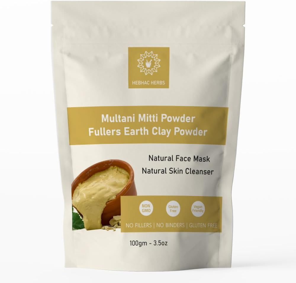 Multani Mitti Powder, Bentonite Clay & Fuller'S Earth Clay &ndash; 100% Natural Skin Soother, Cleanser & Acne Reducer &ndash; 100G image number 3