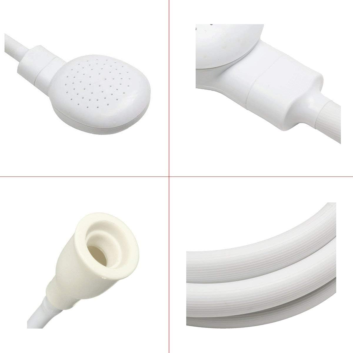 Dog Shower Attachment - Pet Faucet Sprayer Dog Shower Bath Head Spray Drains Strainer - Hose Sink Washing Hairdresser Hair Wash - Dog Shower with Adjustable Worm Gear Hose Clamps