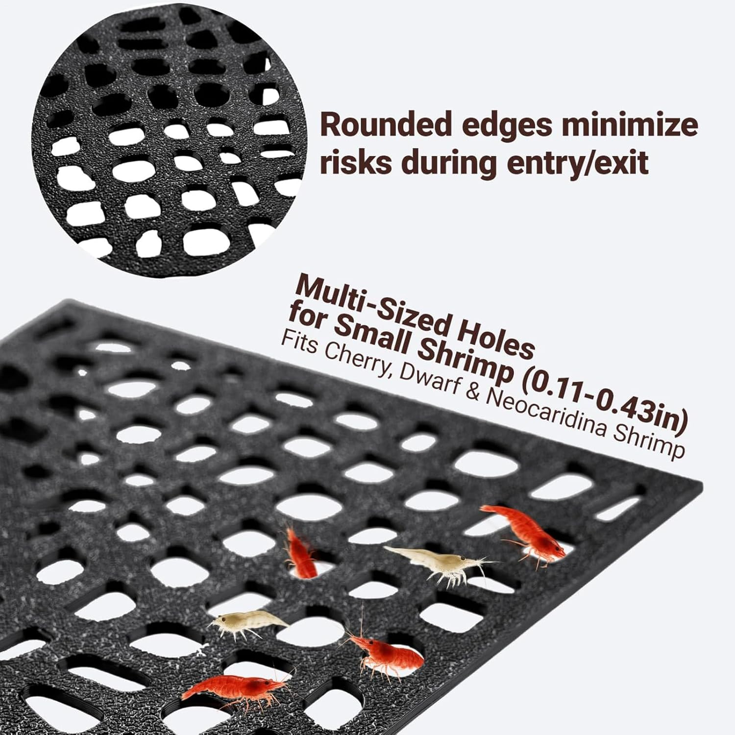 Shrimp Cave Aquarium - 2-Piece Fish Breeding Cave Shrimp Tunnel for Tank,180 Degree Viewing Stealth Habitat for Beginners Aquatic Pet Enthusiasts Freshwater Underwater Dwarf Cherry image number 5