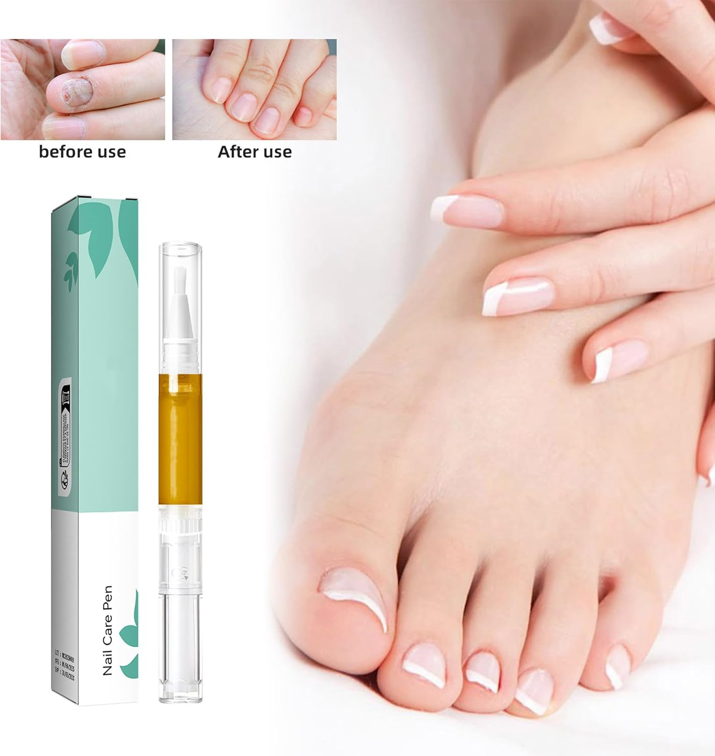 Depehelp 2Pcs Radiant Nail Growth Oil, Nail Strengthener, Cuticle Oil for Nails, Moisturize Strengthen Nail Care Oil, Nail Skin Edge Care image number 1