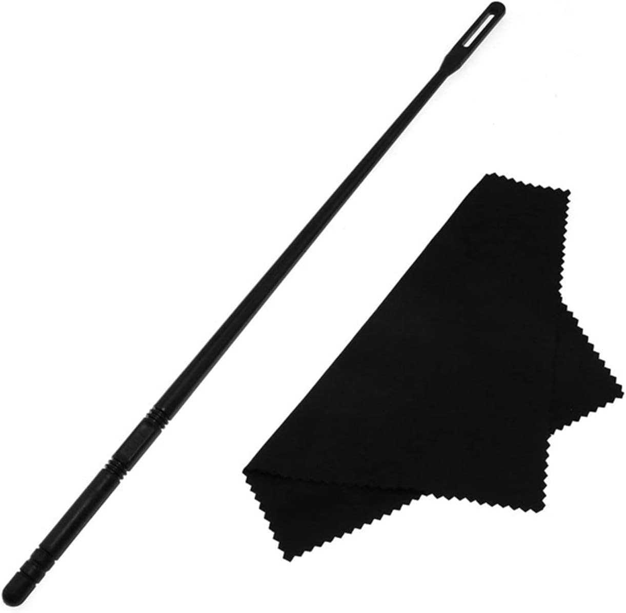 Vaveren Dust Proof Flute Cleaning Kit with Polishing Cloth, Useful Flute Cleaning Rod and Soft Polishing Cloths, Practical Maintenance Tools for Flute and Piccolo image number 1