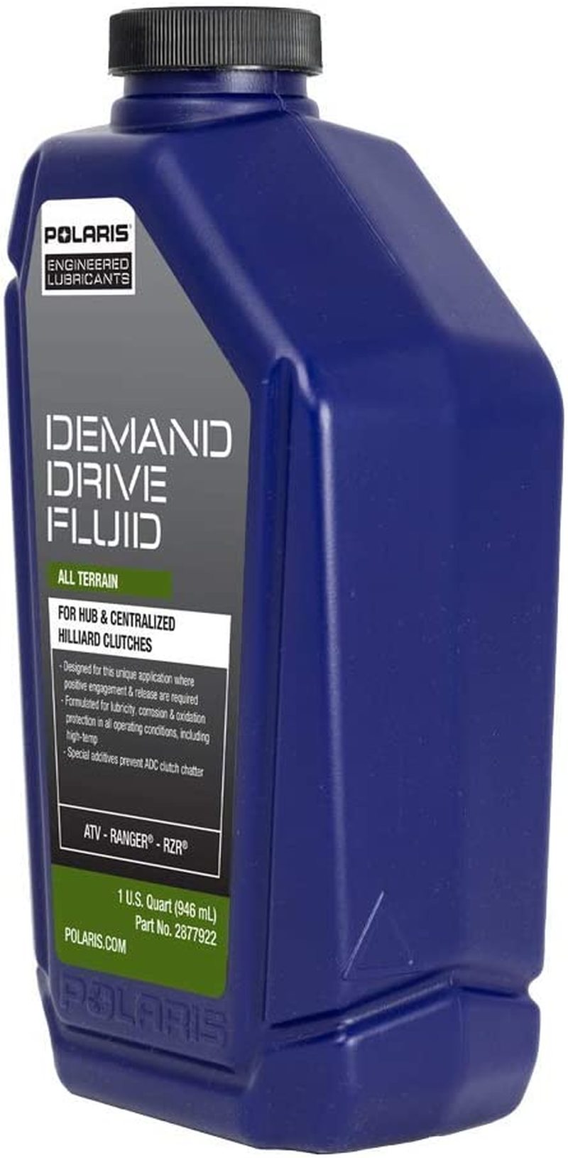 Polaris All-Season Demand Drive Fluid for Front Gearcase and Centralized Clutch, Fits All Ranger, General, ATV, ACE Models, Fits Specific RZR Models, All-Terrain Formula, 1 Quart - Part 2877922 image number 1