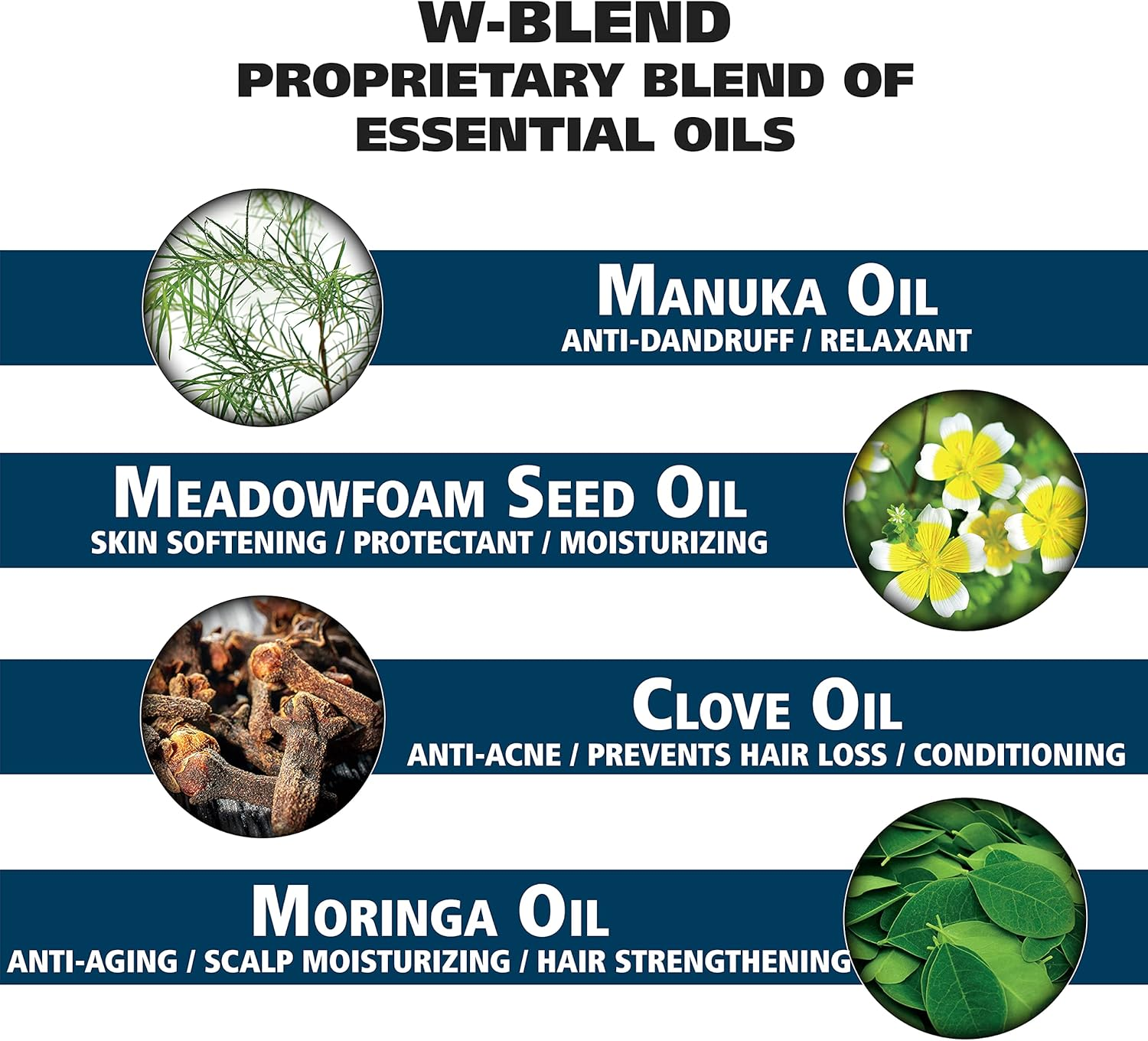 Wahl Beard Oil with Essential Oils for Moisturizing Skin & Beard Hair &ndash; Manuka Oil, Meadowfoam Seed Oil, Clove Oil, Moringa Oil &ndash; 1 Oz