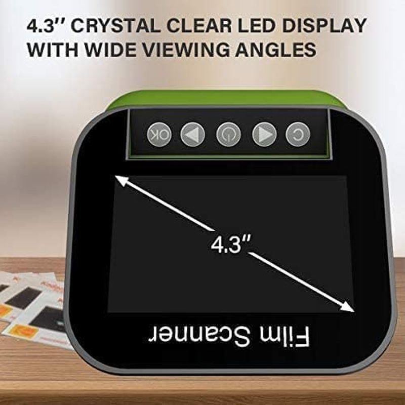 DIGITNOW! Film and Slide Scanner with 4.3'' LCD Screen 22MP High-Resolution Negative Convert Color & B&W, 35Mm, 126, 110, Super 8 Negatives Slides to JPEG, Support HDMI/USB Output image number 5