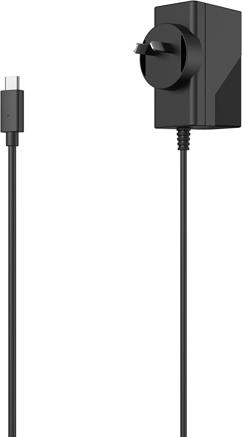 Powerwave Nintendo Switch Charger AC Adapter, USB Type C, 5V = 1.5A, 15V = 2A, 1.5M Cable, Black, Australian Plug, Fast Charging image number 3