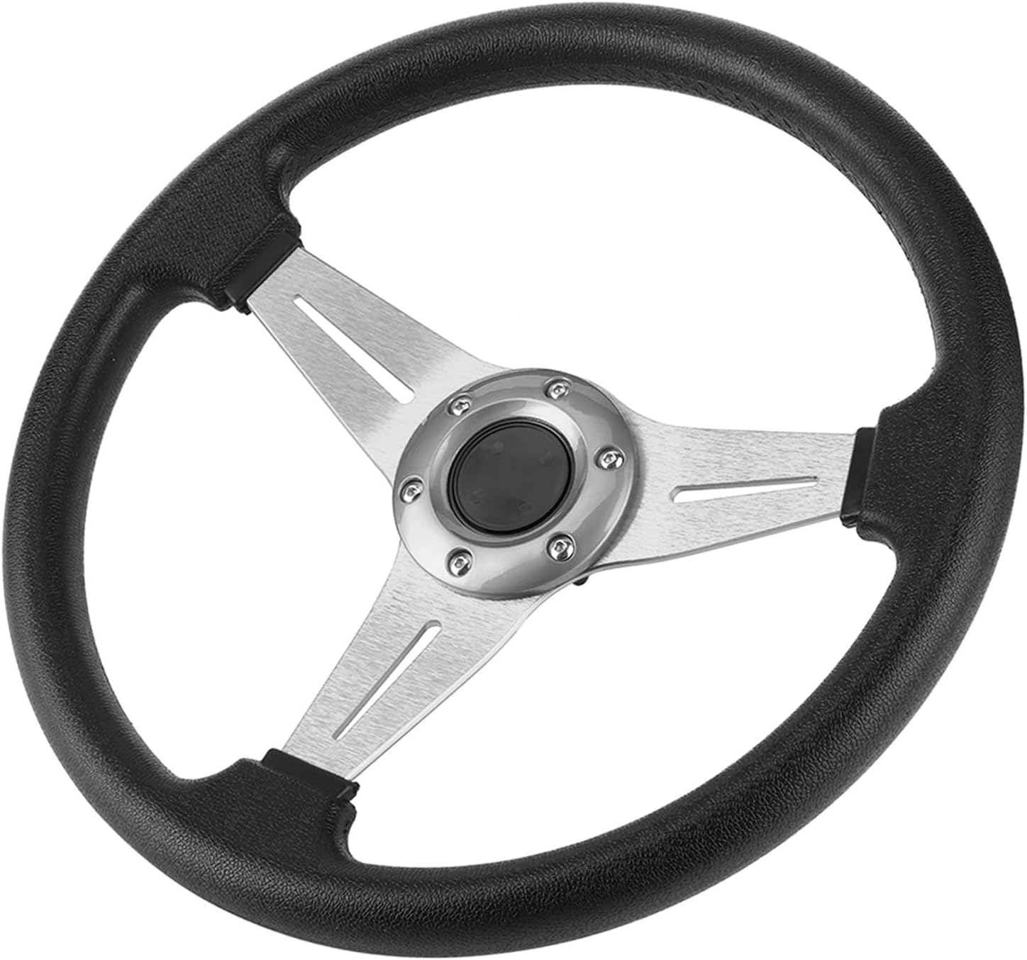 Racing Car Steering Wheel, 350Mm/14 Inch, Universal Drift Modification, Black