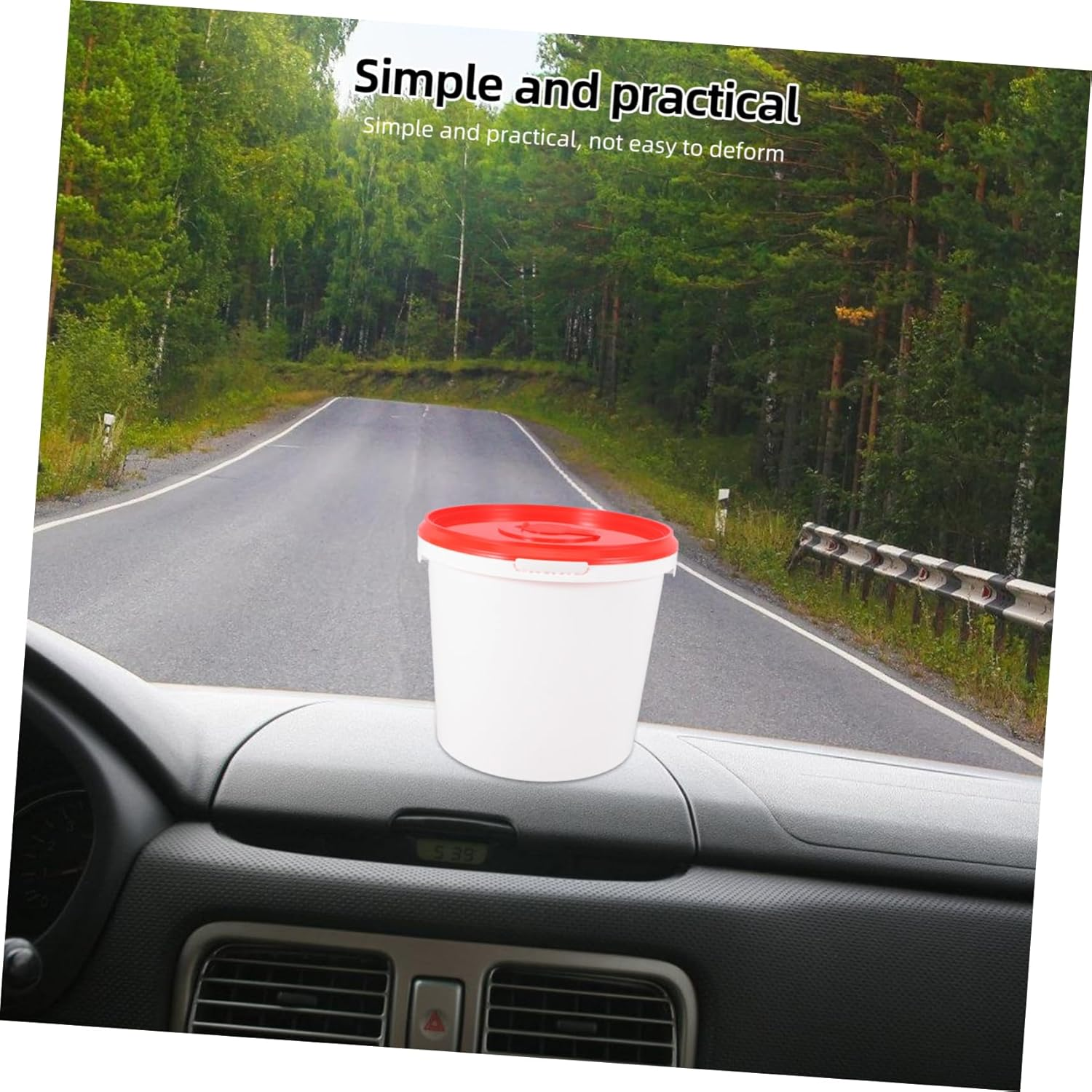 CANIGHT Wipe Container Cover Refillable Wipes Dispenser for Bathroom and Travel Compact Design for Easy Access for Car and Use Lid image number 1