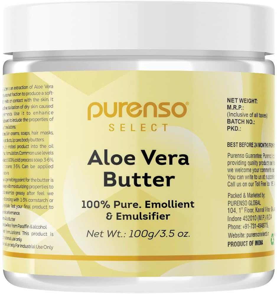 Purenso Select - Unrefined Aloe Vera Butter, 100G image number 1