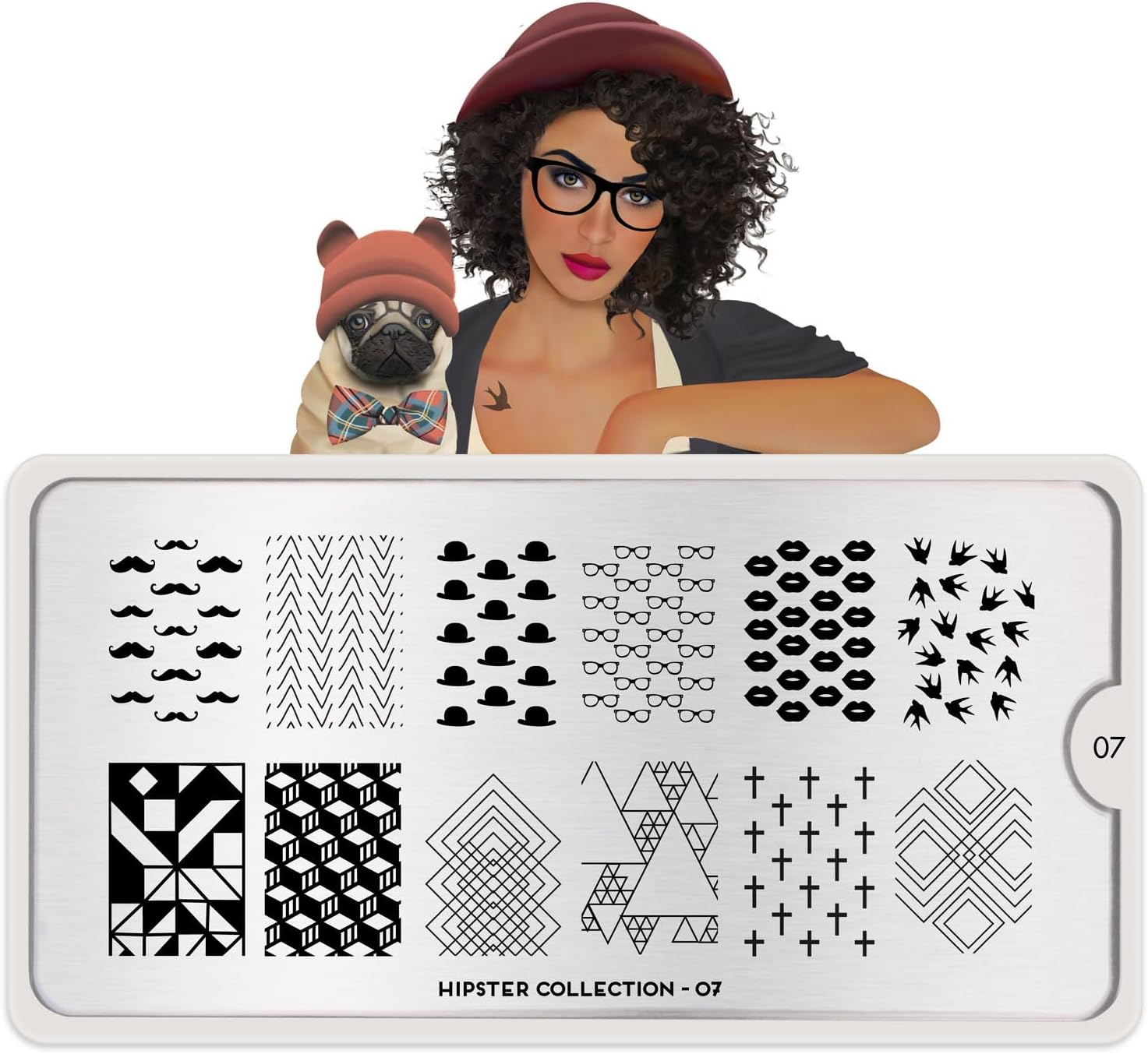 Moyou Stamp Stencil Hipster 7