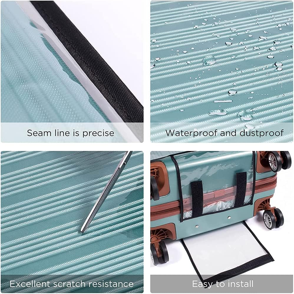 20" PVC Travel Luggage Suitcase Case Cover Waterproof Luggage Protective Cover