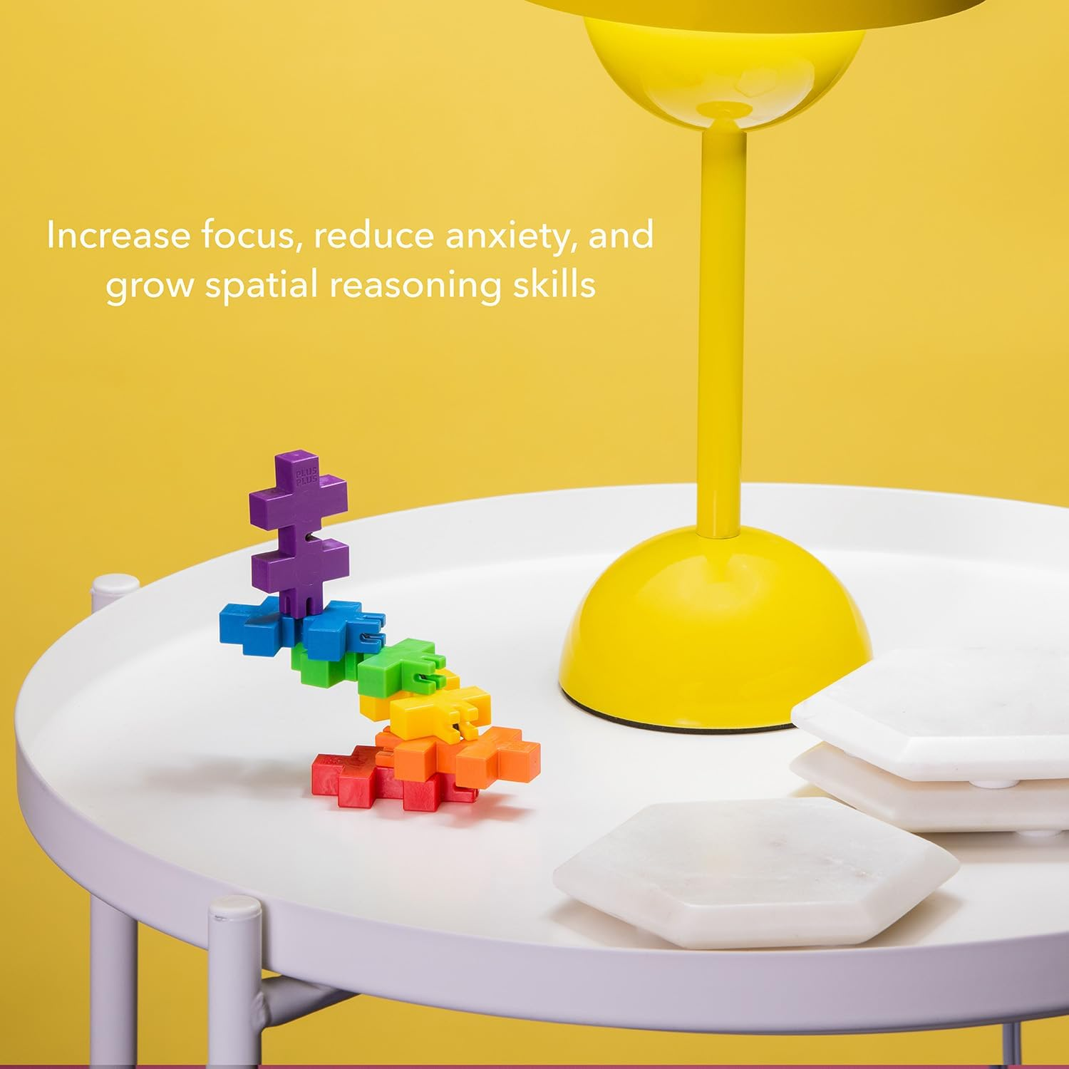 Plus-Plus Spectrum Hexel Fidget Toy image number 5