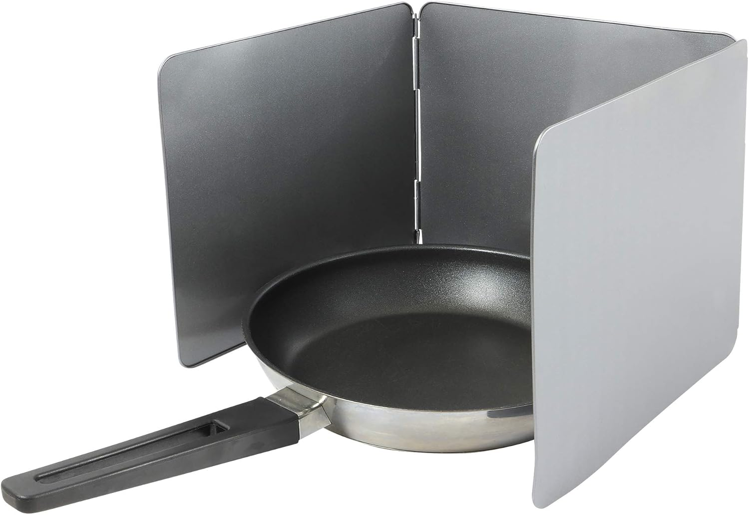 UPP 370 Wall, Pan, Keeps Stove Clean, Space-Saving Folding, Splash Guard, Ideal Kitchen Accessories, Metal, Black image number 6