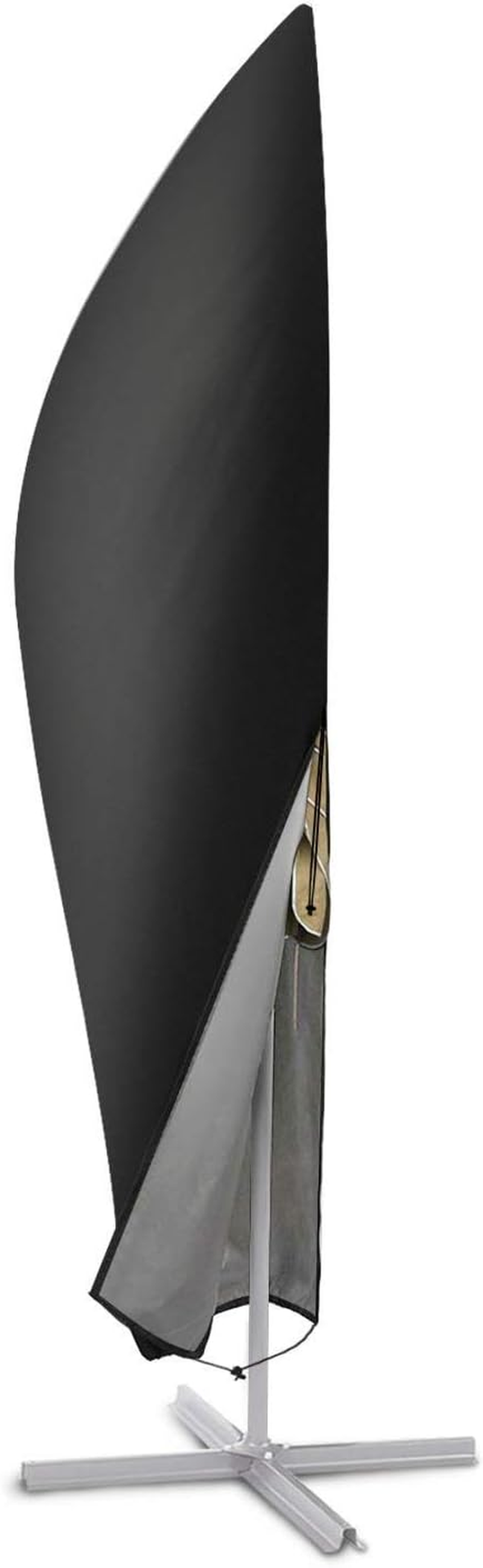 Cantilever Umbrella Cover for 7-11 Ft, Patio Umbrella Covers with Zipper, Waterproof Uv-Resistant Patio Umbrella Zipper Cover, All-Weather Protection Cover with Storage Bag, Outdoor Umbrellas Large image number 3