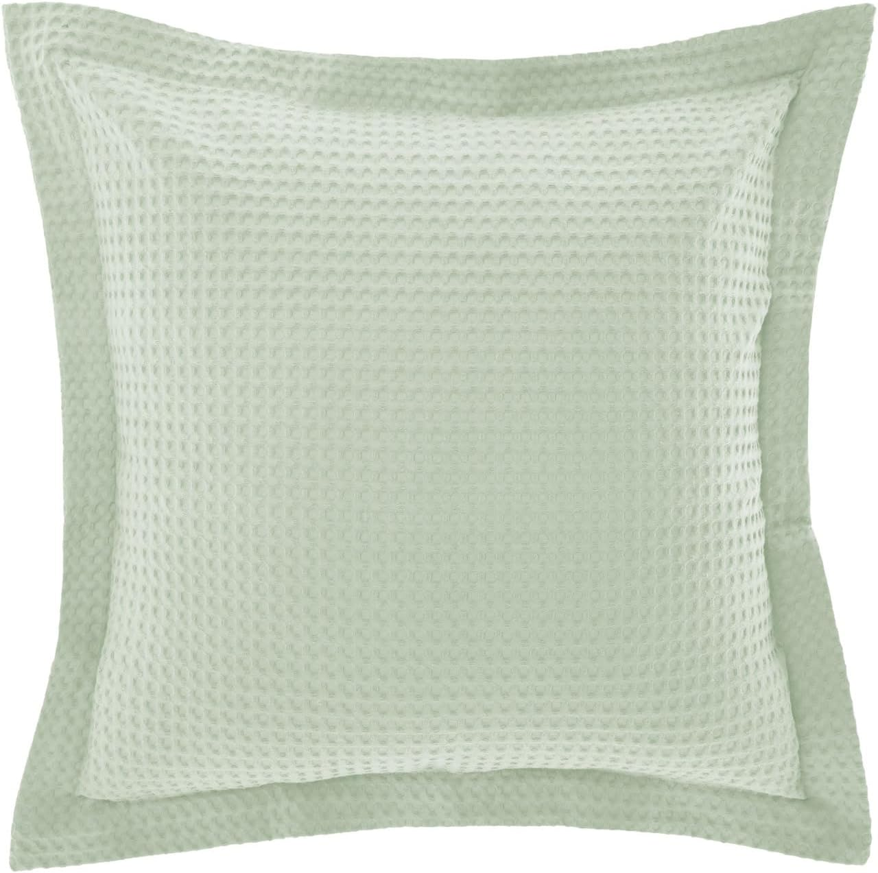 Linen House Deluxe European Pillowcase, Waffle Mist, 65 X 65 Cm Size image number 1