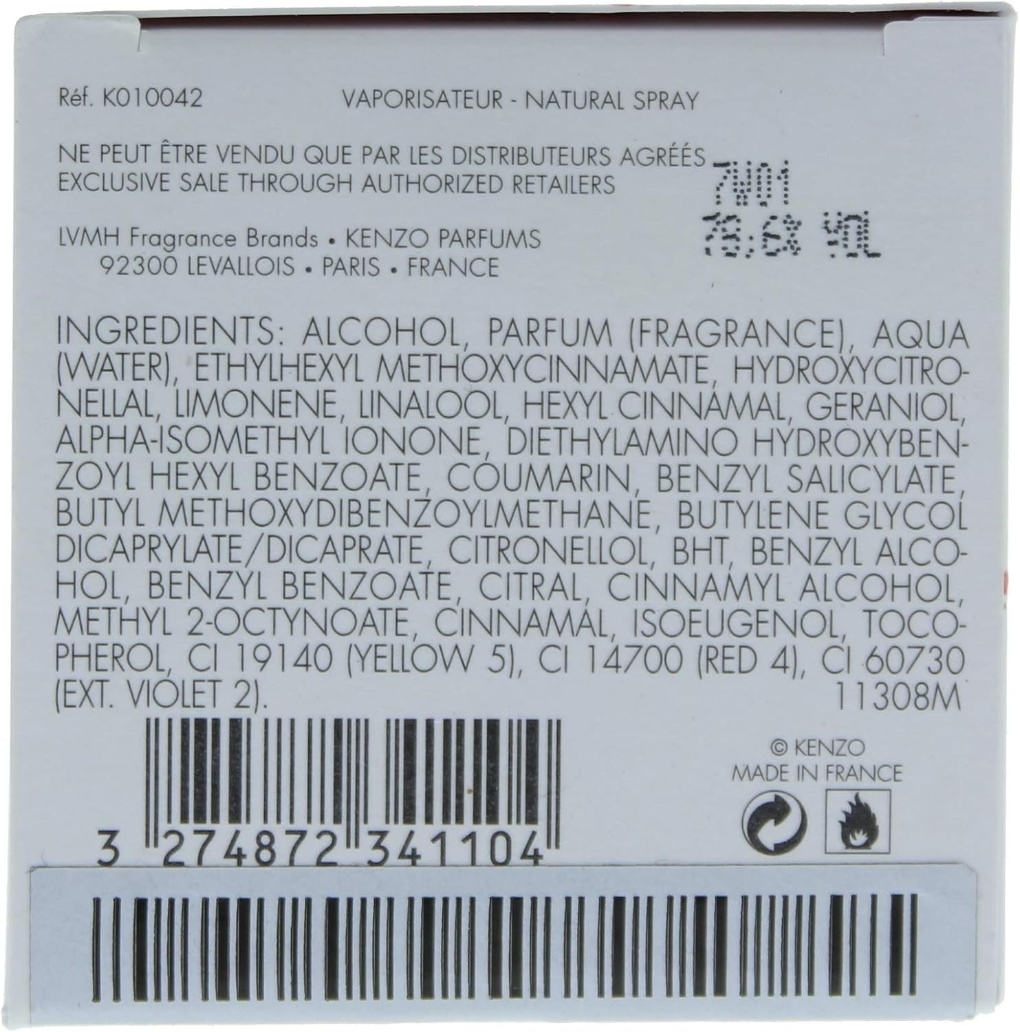 Kenzo Flower Eau De Lumiere Eau De Toilette Spray for Women 100 Ml image number 2